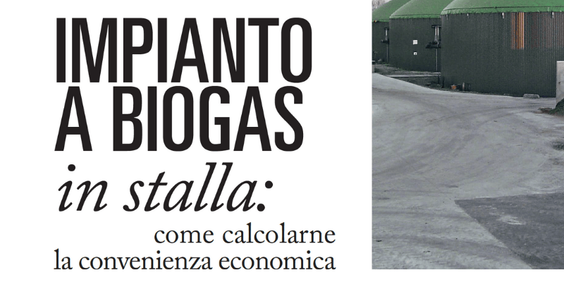Impianto a biogas in stalla: come calcolarne la correttezza economica (Risaia del Duca)